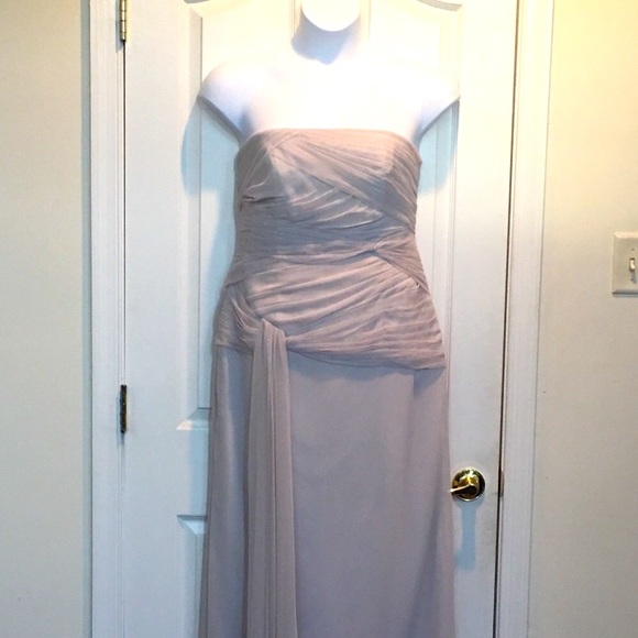 White by Vera Wang formal dress in gray. Size 14 - Picture 4 of 8